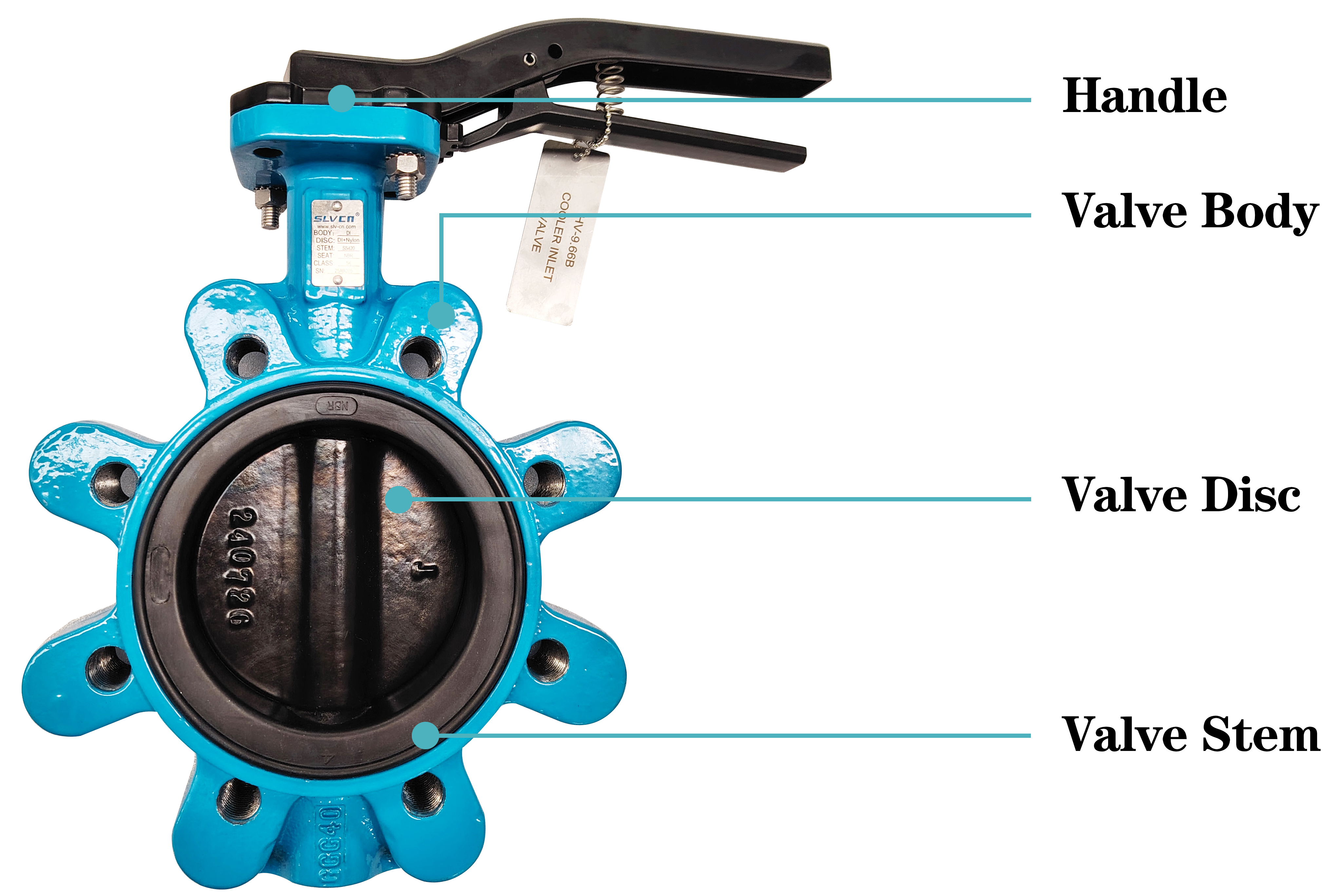 Manual lug butterfly valve Ручной клапан бабочки ручной работы