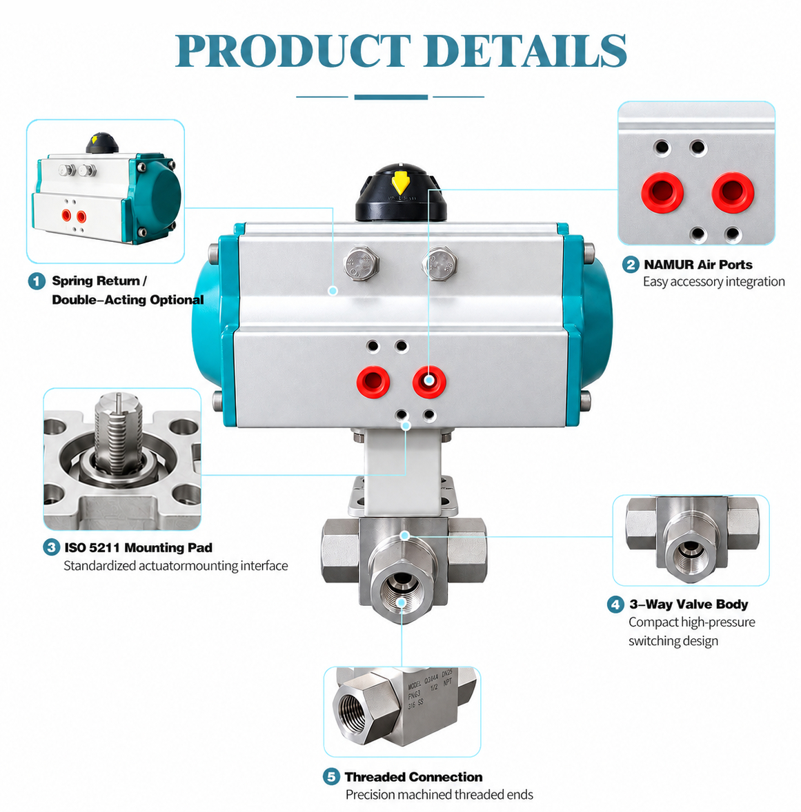 3 Way high pressure ball valve1 3-ходовой шаровой кран высокого давления1