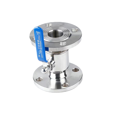 Ручной санитарный фланцевый шаровой кран из нержавеющей стали