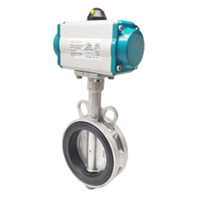 Пневматический вафельный клапан-бабочка из нержавеющей стали