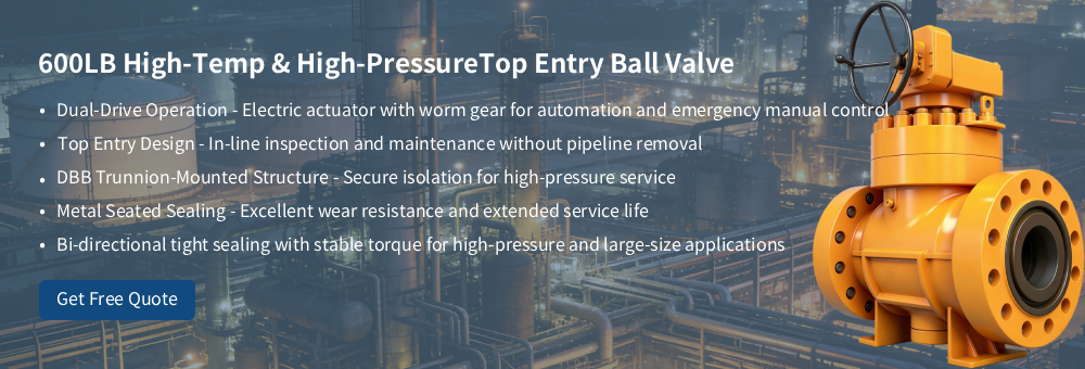 Баннер шарового крана с верхним входом