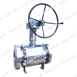 Кованый криогенный шаровой кран DBB на цапфе с удлиненным штоком и турбиной