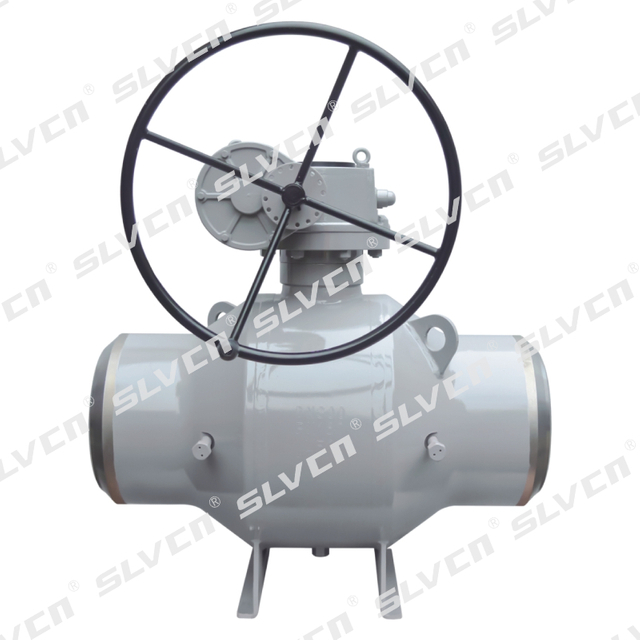 Цельносварной газовый шаровой кран с редуктором для подземной эксплуатации