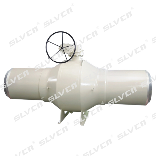 Полностью сварной шаровой кран с цапфой DBB с удлинителями труб и приводом