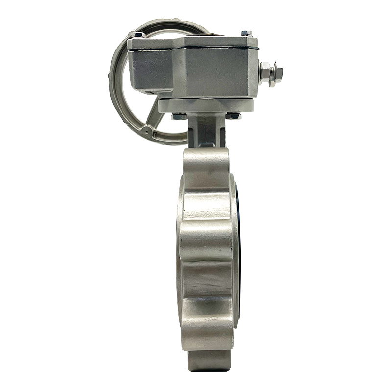 Клапан-бабочка из нержавеющей стали с червячной передачей